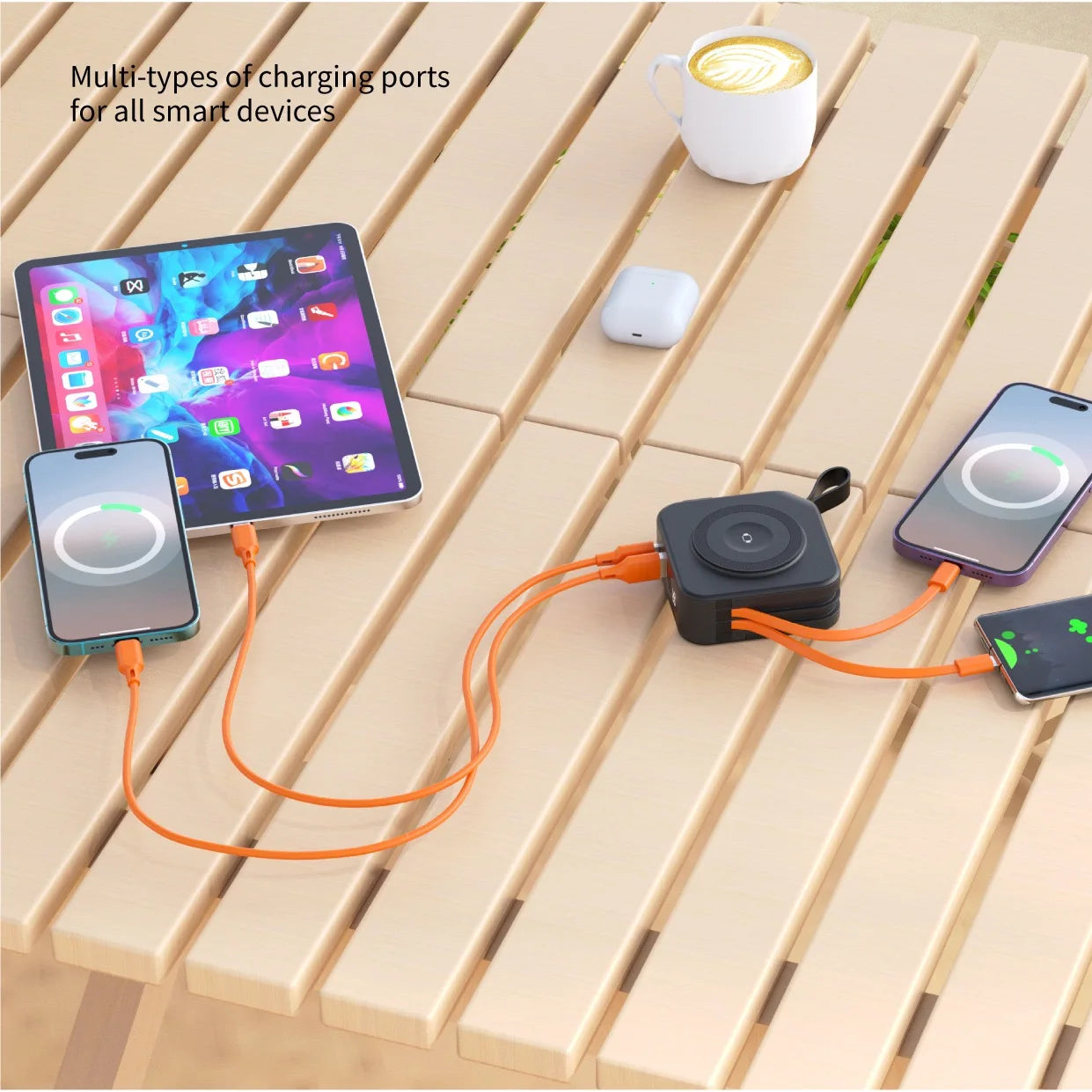 Magnetic Power Bank 10000mAh iPhone Samsung fast charge HUAWEI Xiaomi Watch charger batterie externe magsafe romoss